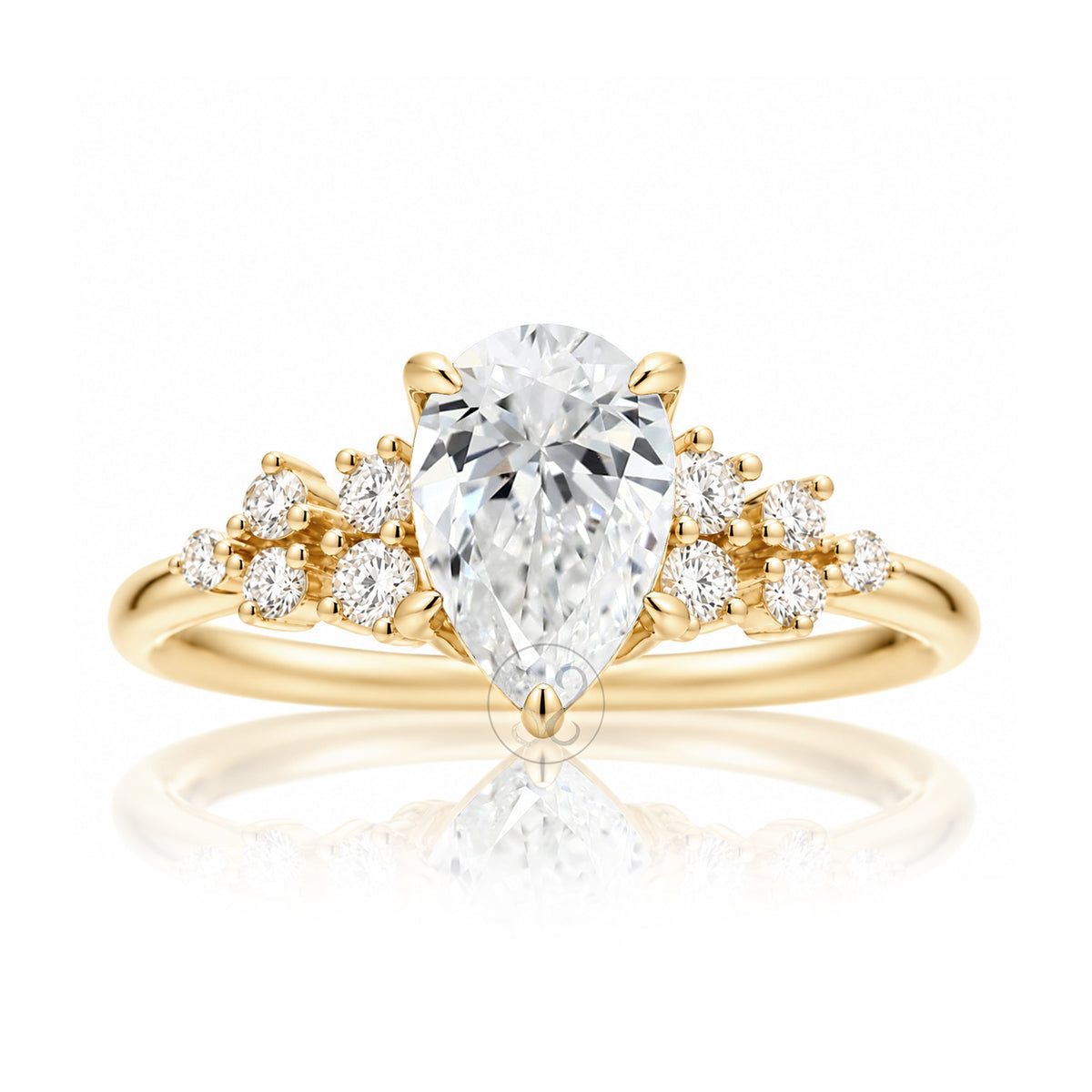 The Stella Pear Diamond Ring