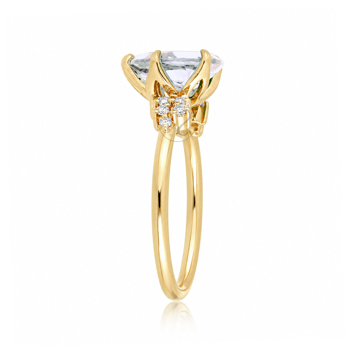 The Stella Pear Cut Moissanite Ring