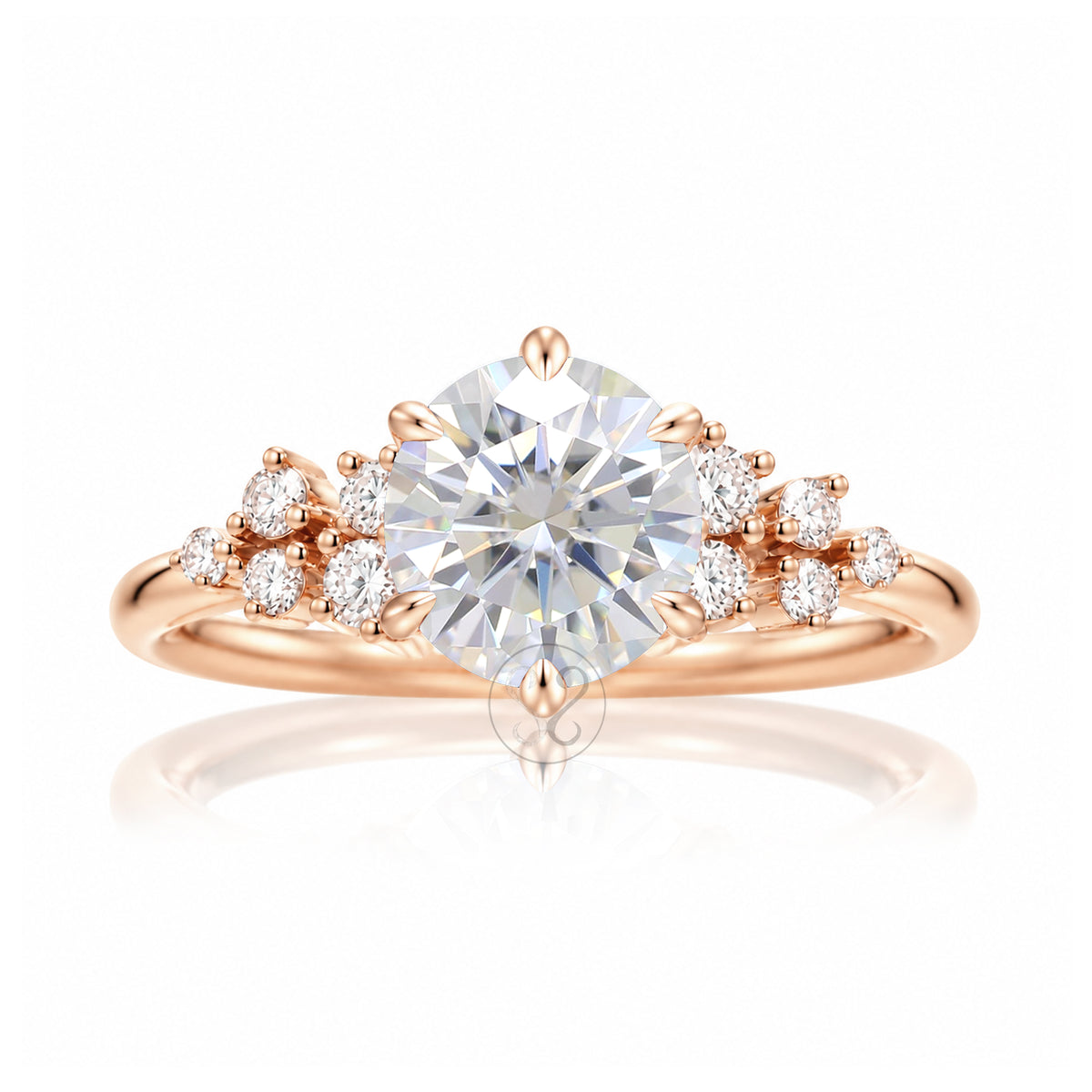 The Stella Round Moissanite Ring