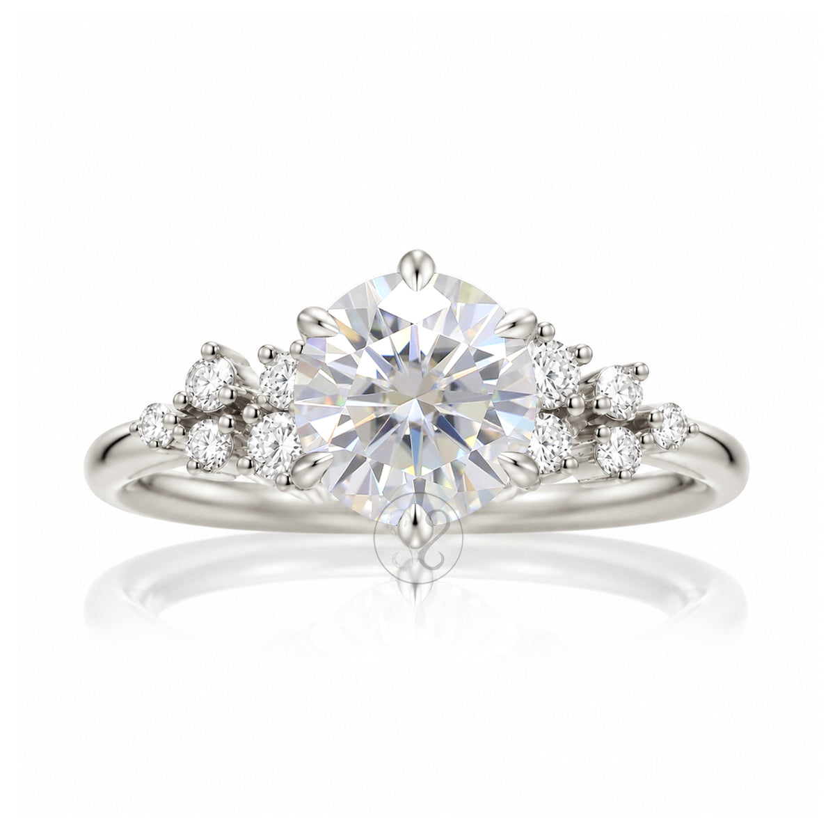 The Stella Round Moissanite Ring