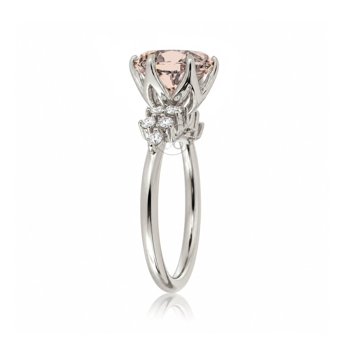 The Stella Round Morganite Ring