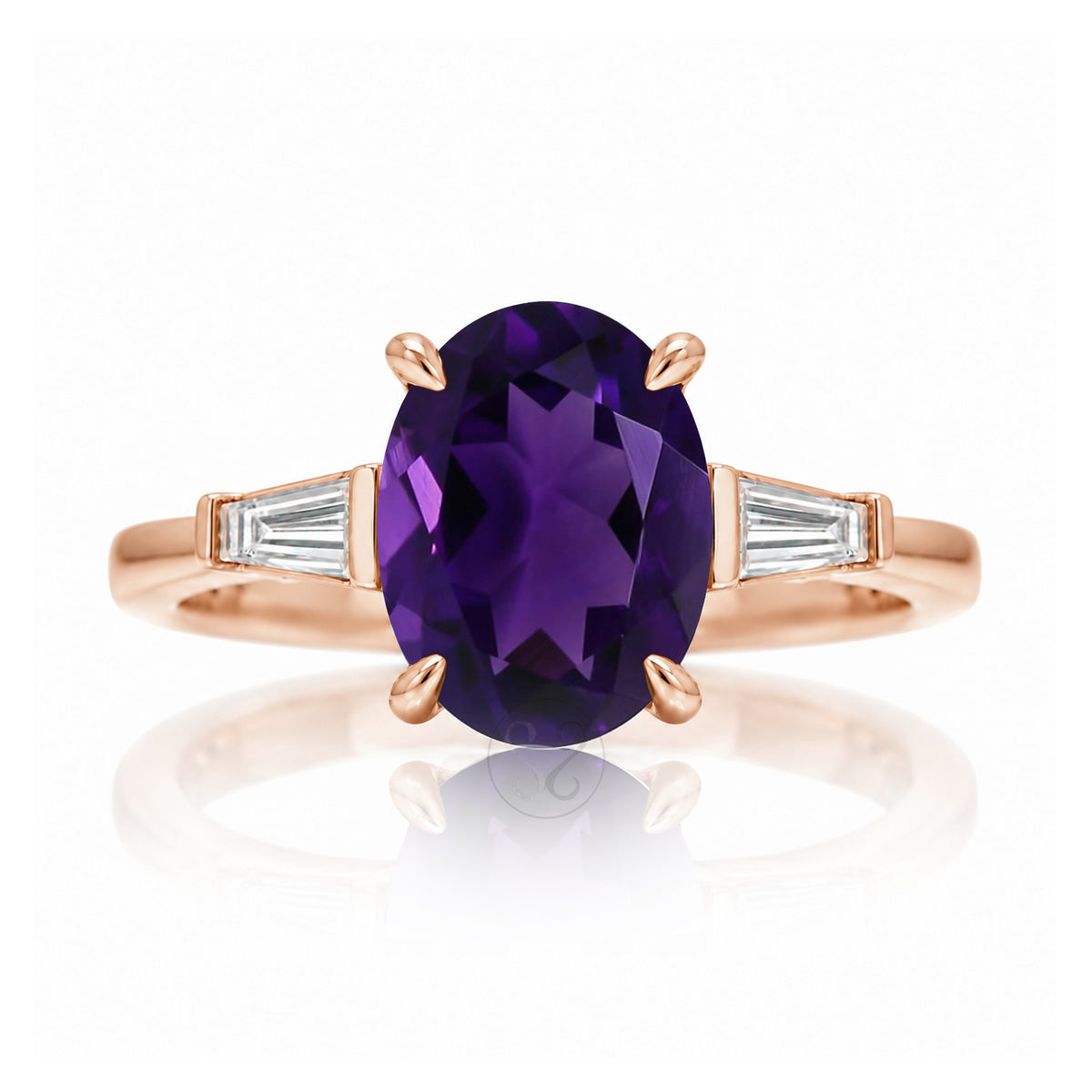 The Alice Oval Amethyst Ring