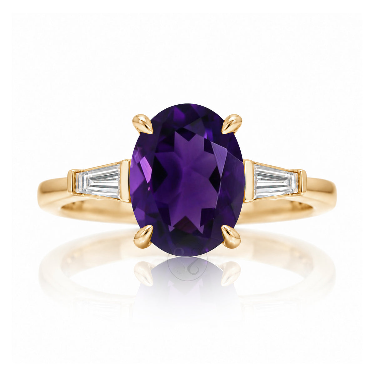 The Alice Oval Amethyst Ring