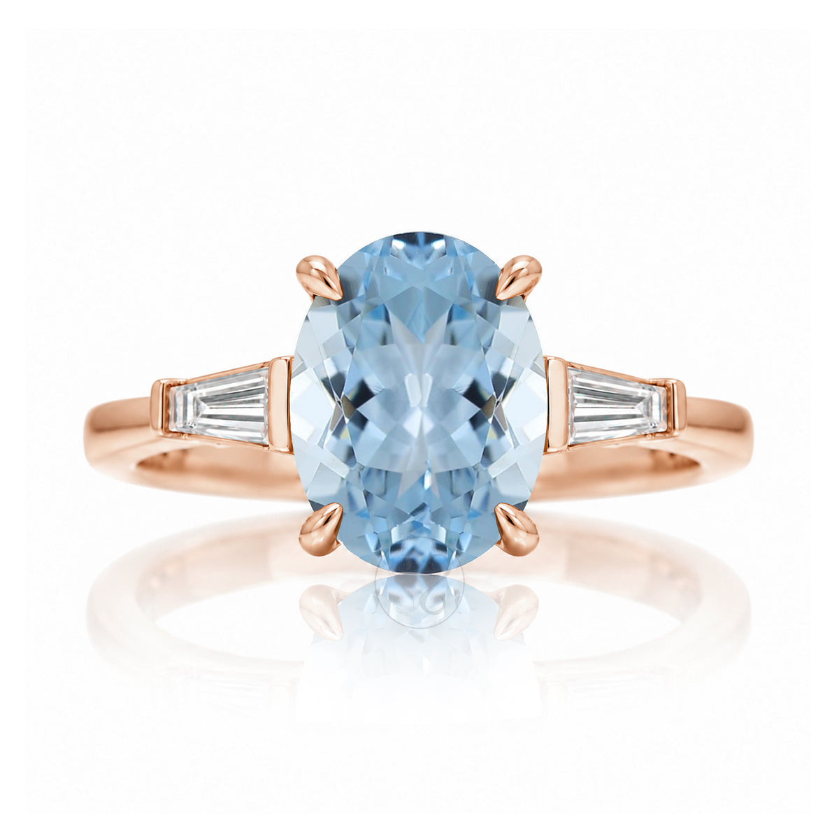 The Alice Oval Aquamarine Ring