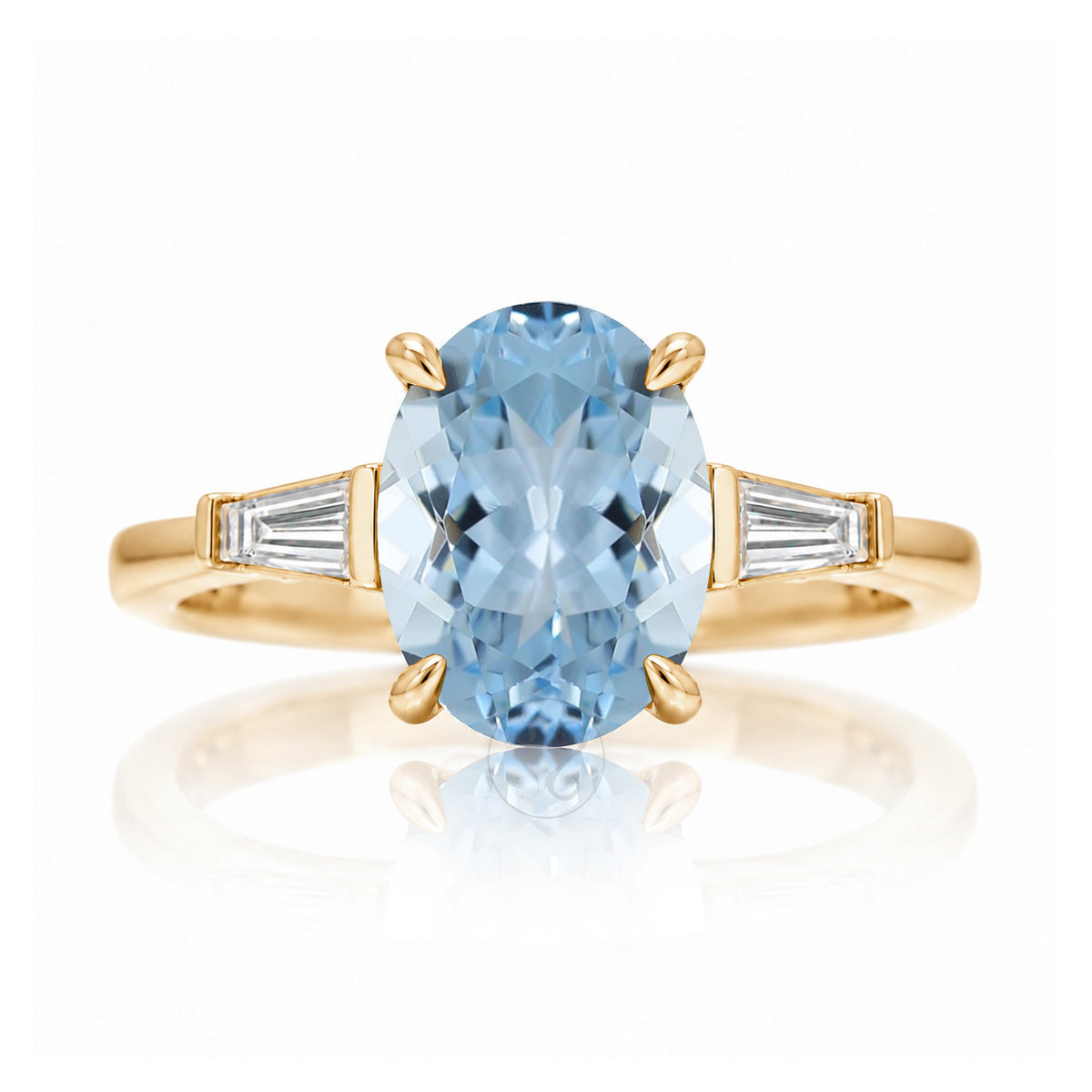 The Alice Oval Aquamarine Ring