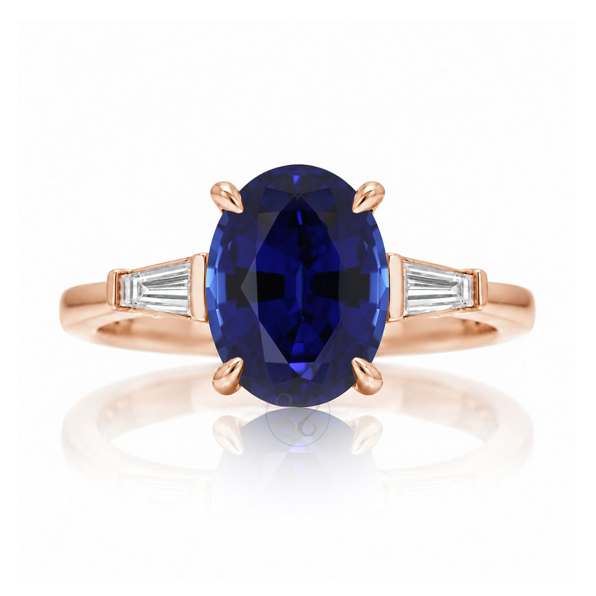 The Alice Oval Blue Sapphire Ring