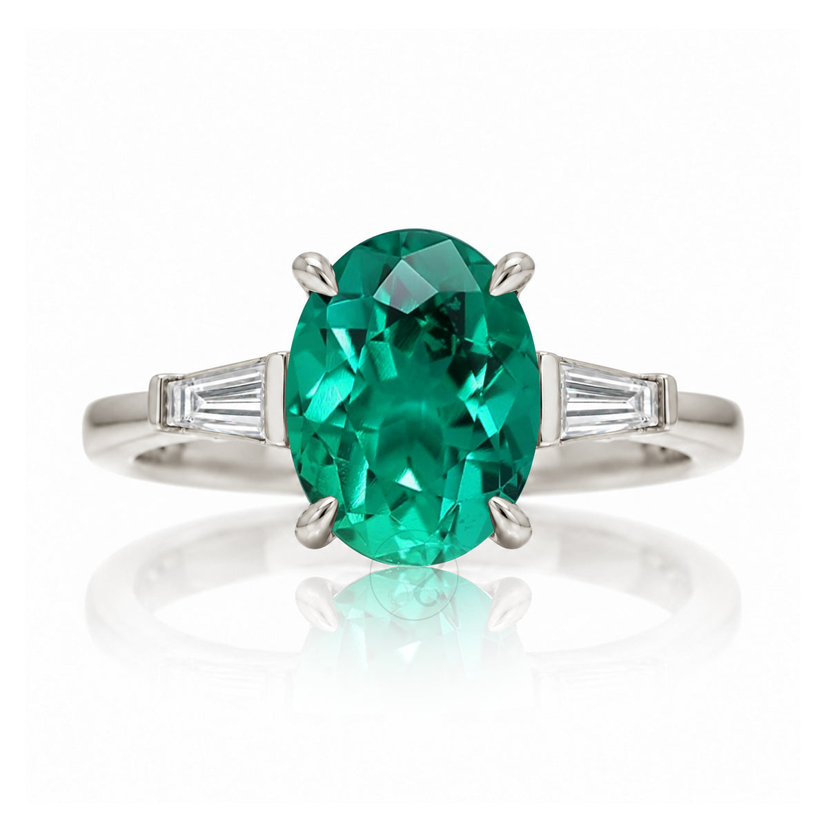 The Alice Oval Emerald Ring