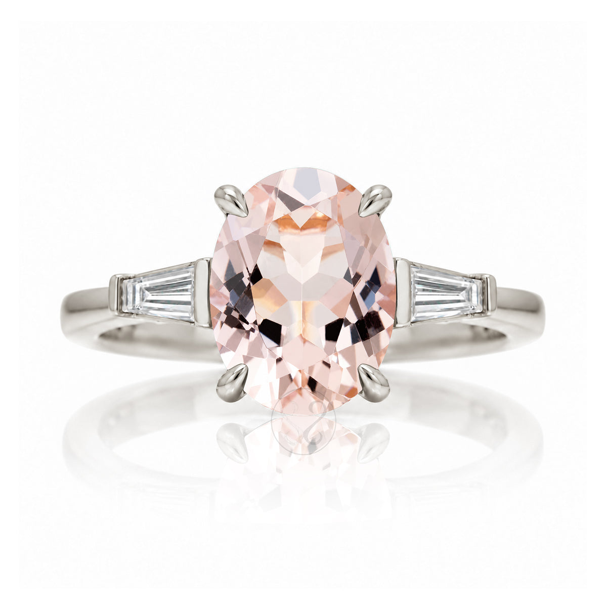 The Alice Oval Morganite Ring