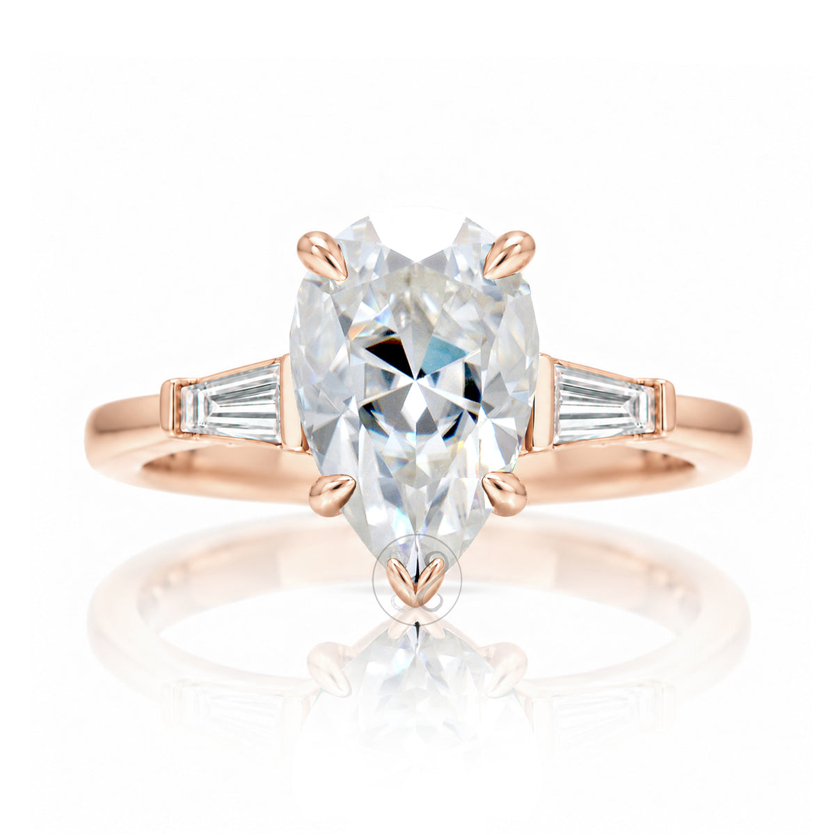 The Alice Pear Moissanite Ring