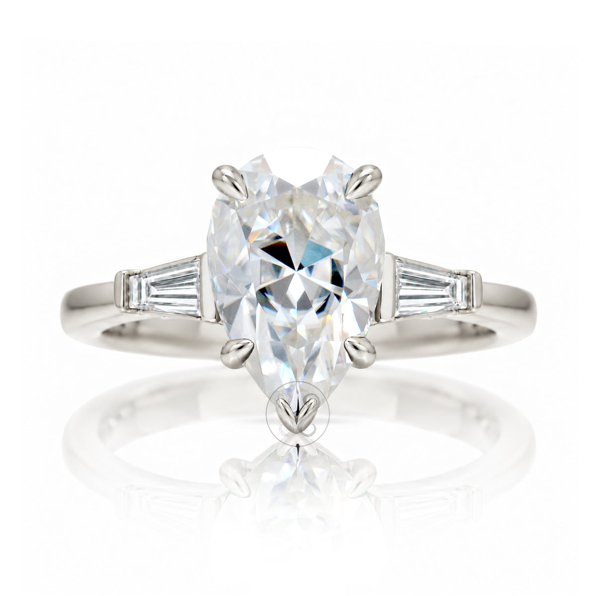 The Alice Pear Moissanite Ring
