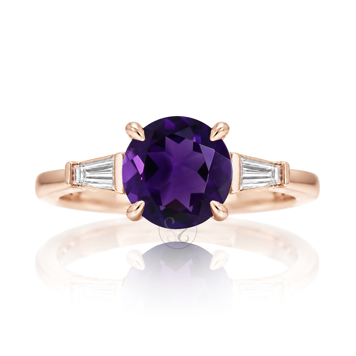 The Alice Round Amethyst Ring