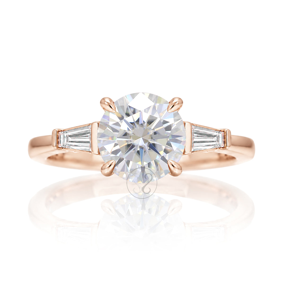 The Alice Round Moissanite Ring