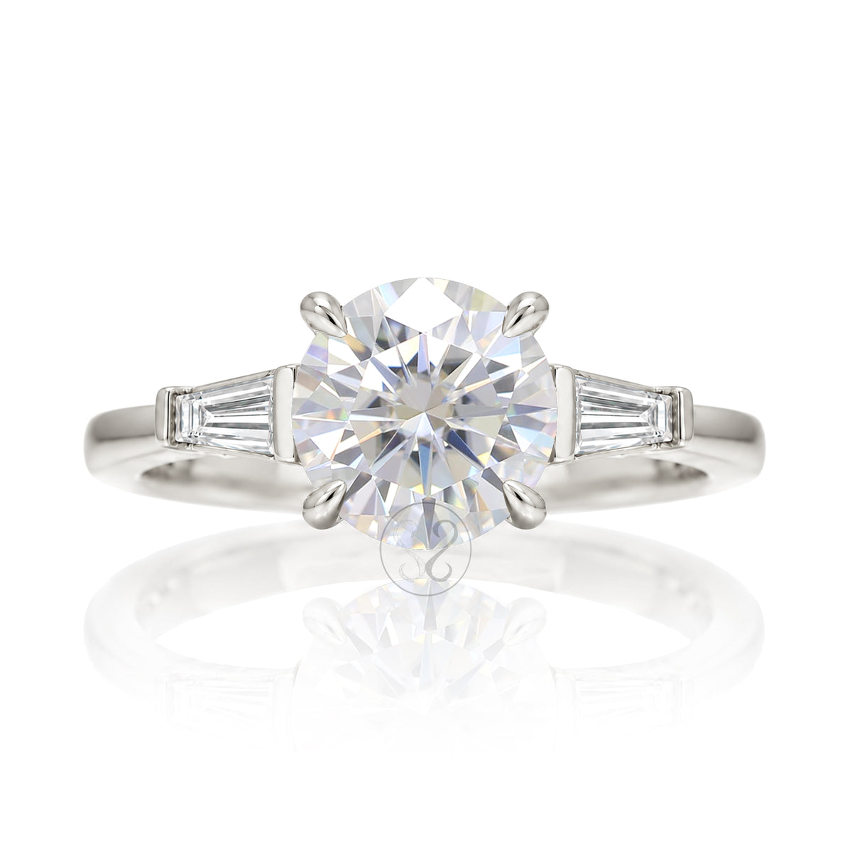 The Alice Round Moissanite Ring