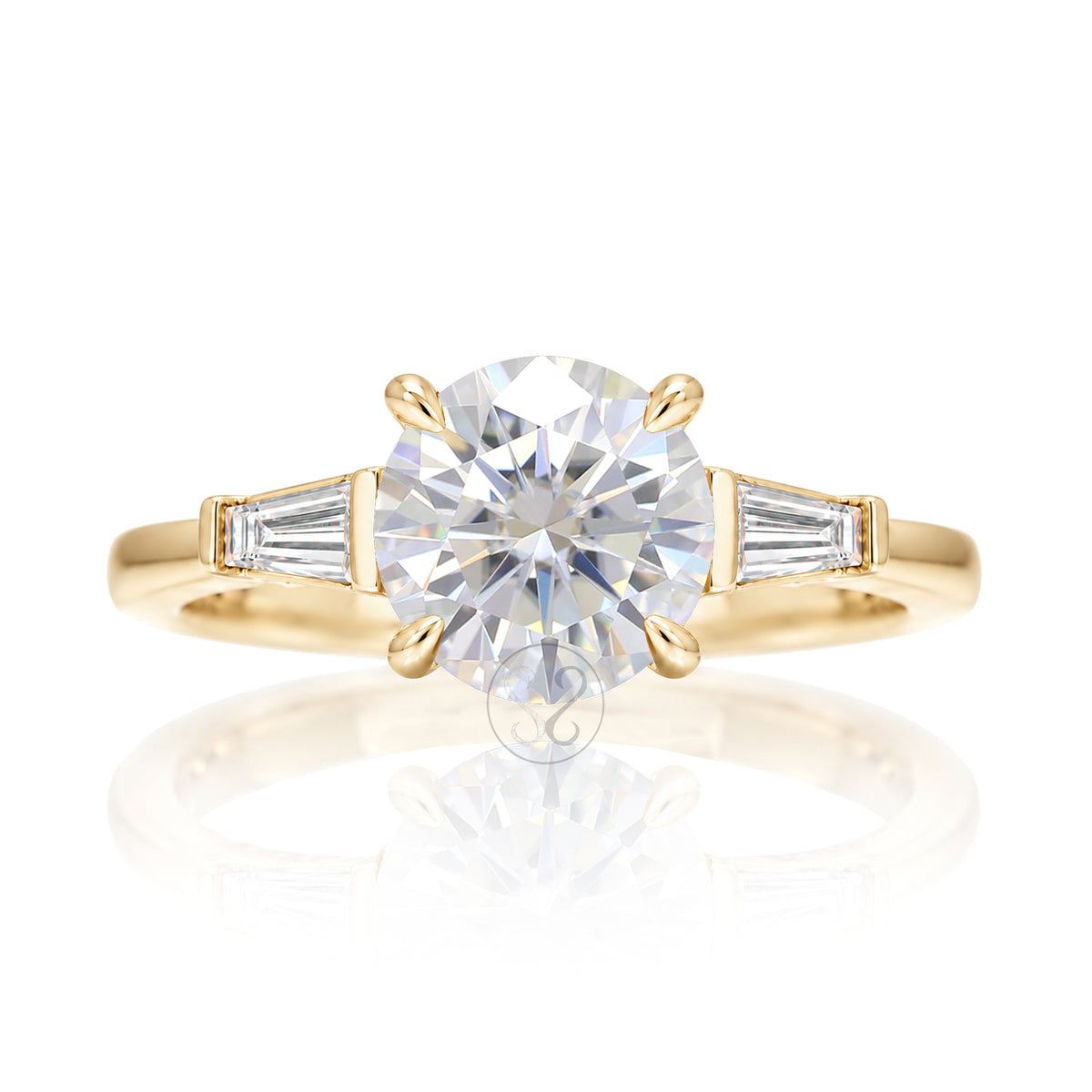The Alice Round Moissanite Ring