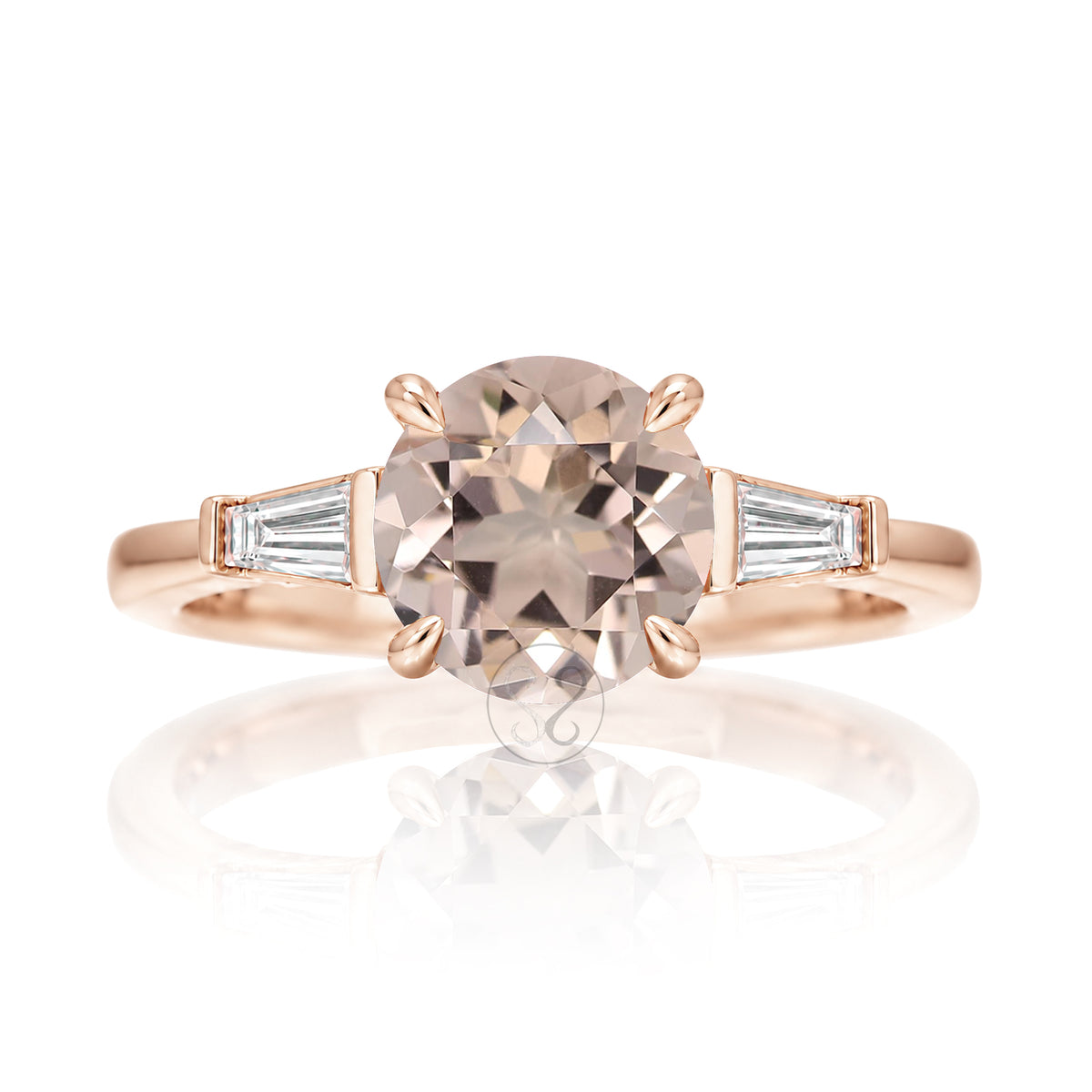 The Alice Round Morganite Ring