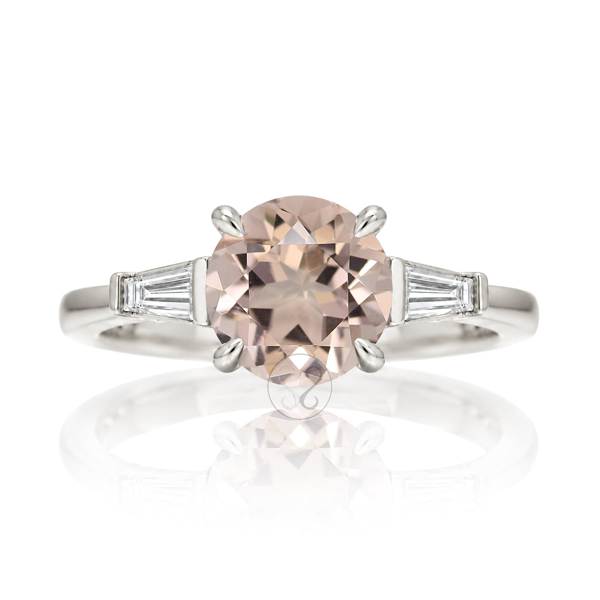 The Alice Round Morganite Ring