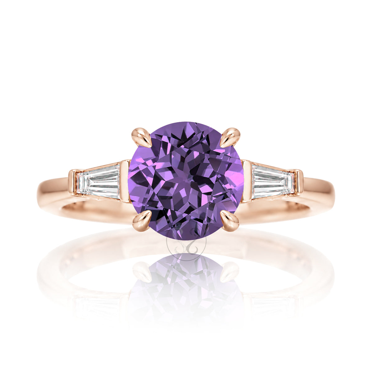 The Alice Round Amethyst Ring
