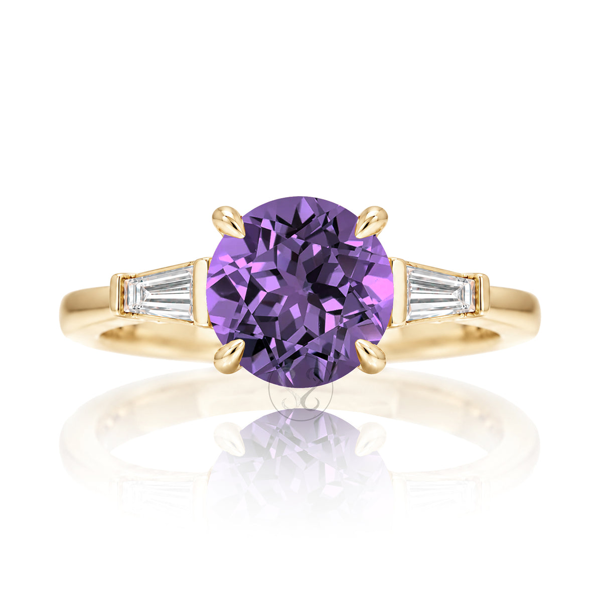 The Alice Round Amethyst Ring