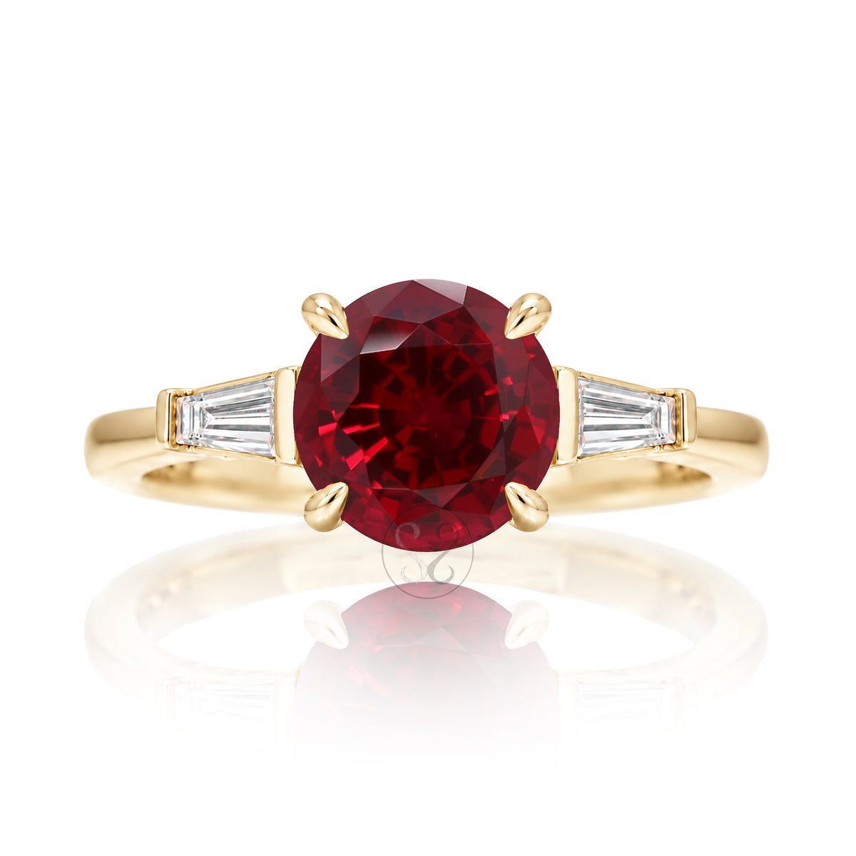 The Alice Round Ruby Ring