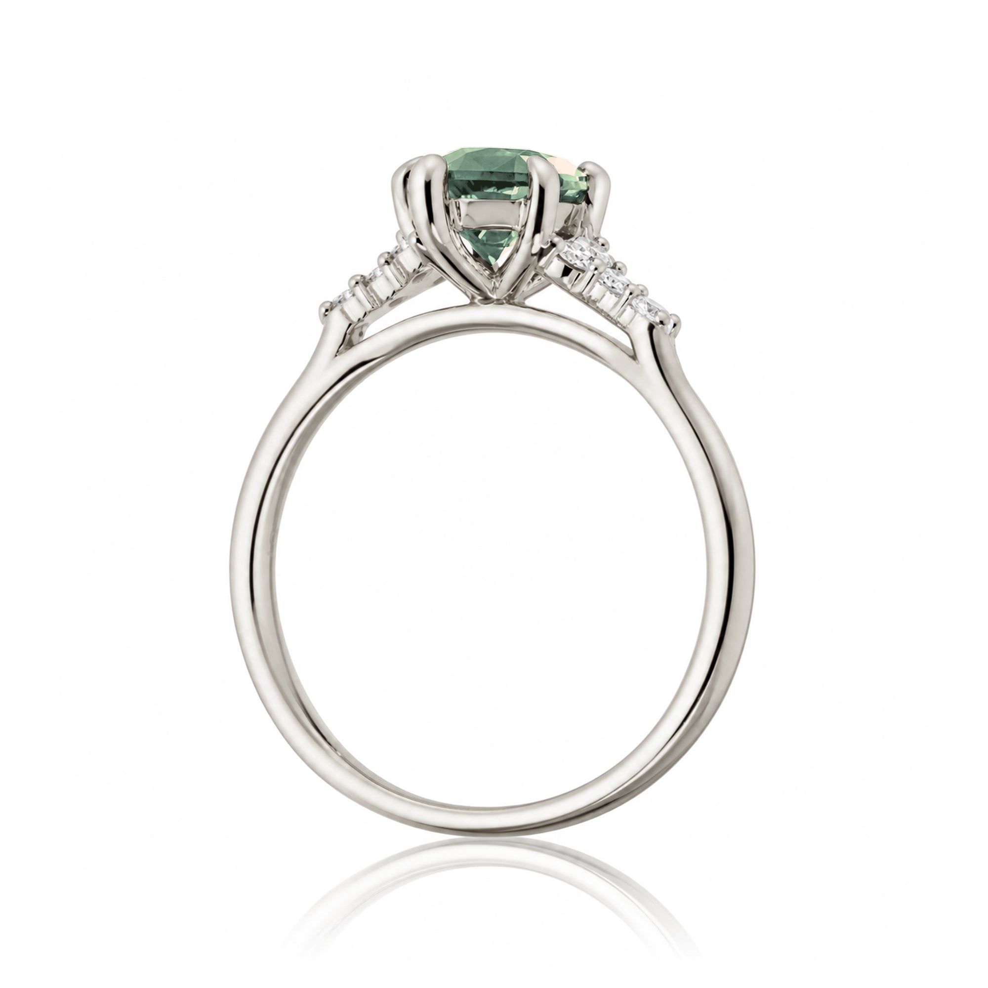 The Chloe Marquise Cut Green Sapphire Ring