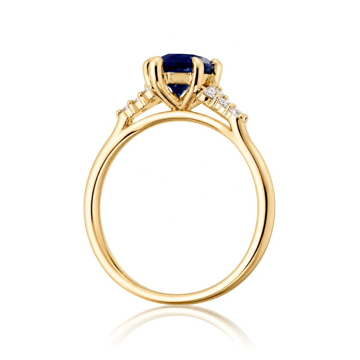 The Chloe Marquise Cut Blue Sapphire Ring