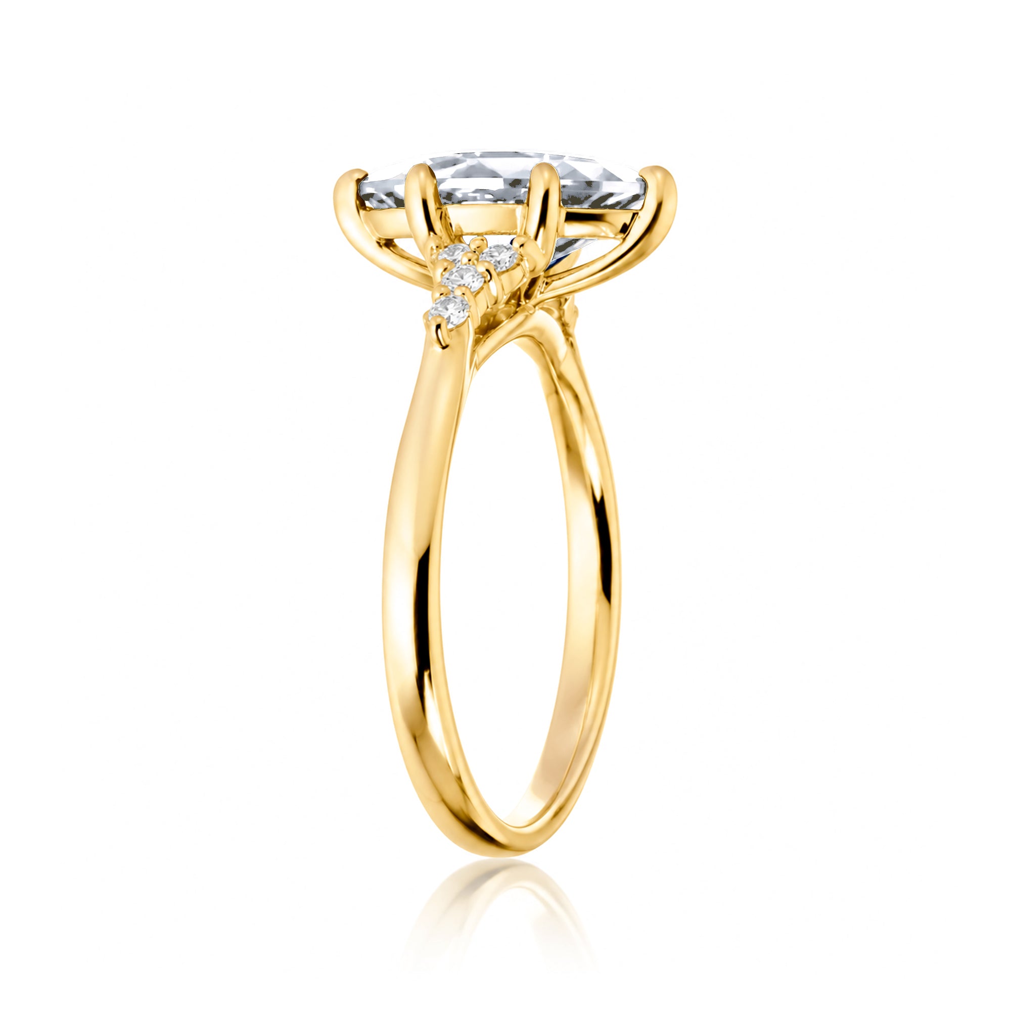 The Chloe Marquise Cut Moissanite Ring