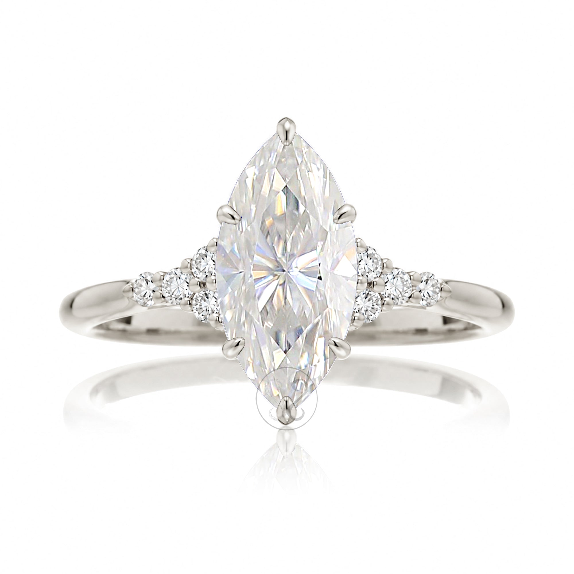 The Chloe Marquise Cut Moissanite Ring