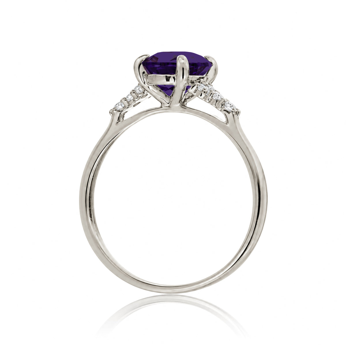 The Chloe Pear Cut Amethyst Ring