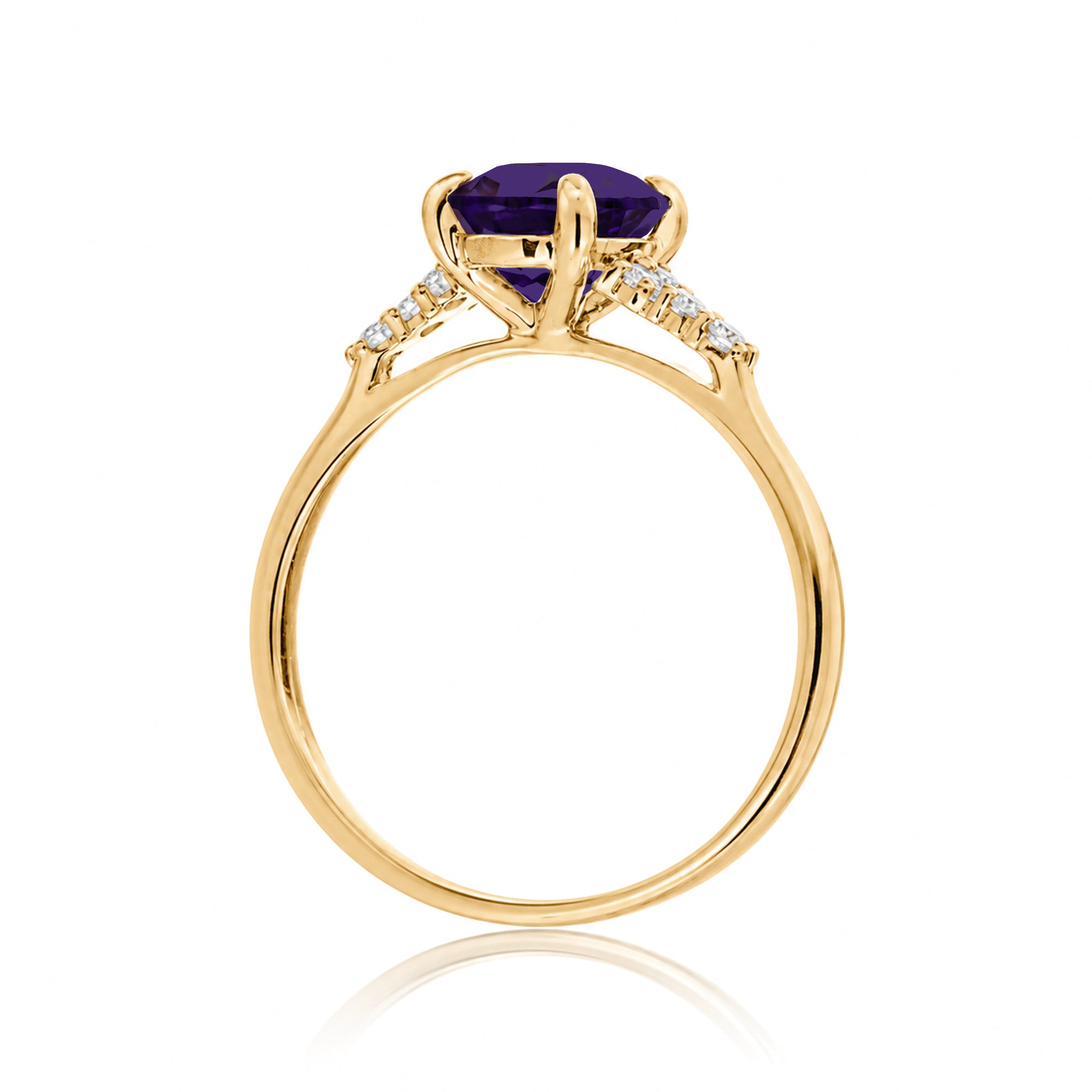 The Chloe Oval Cut Amethyst Ring
