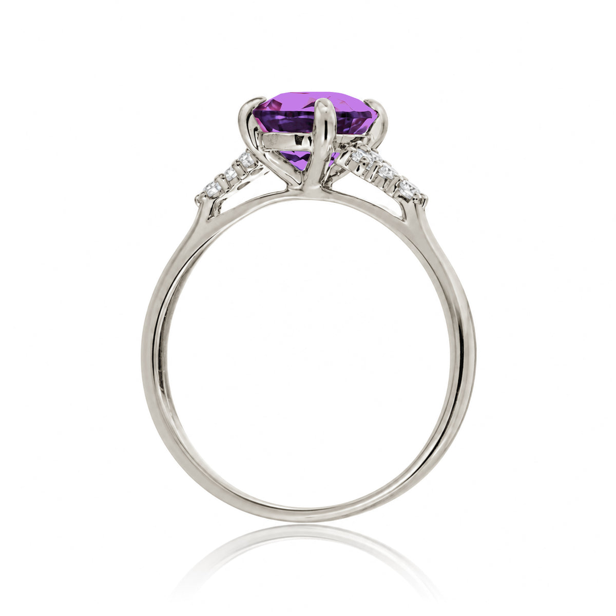 The Chloe Pear Cut Amethyst Ring