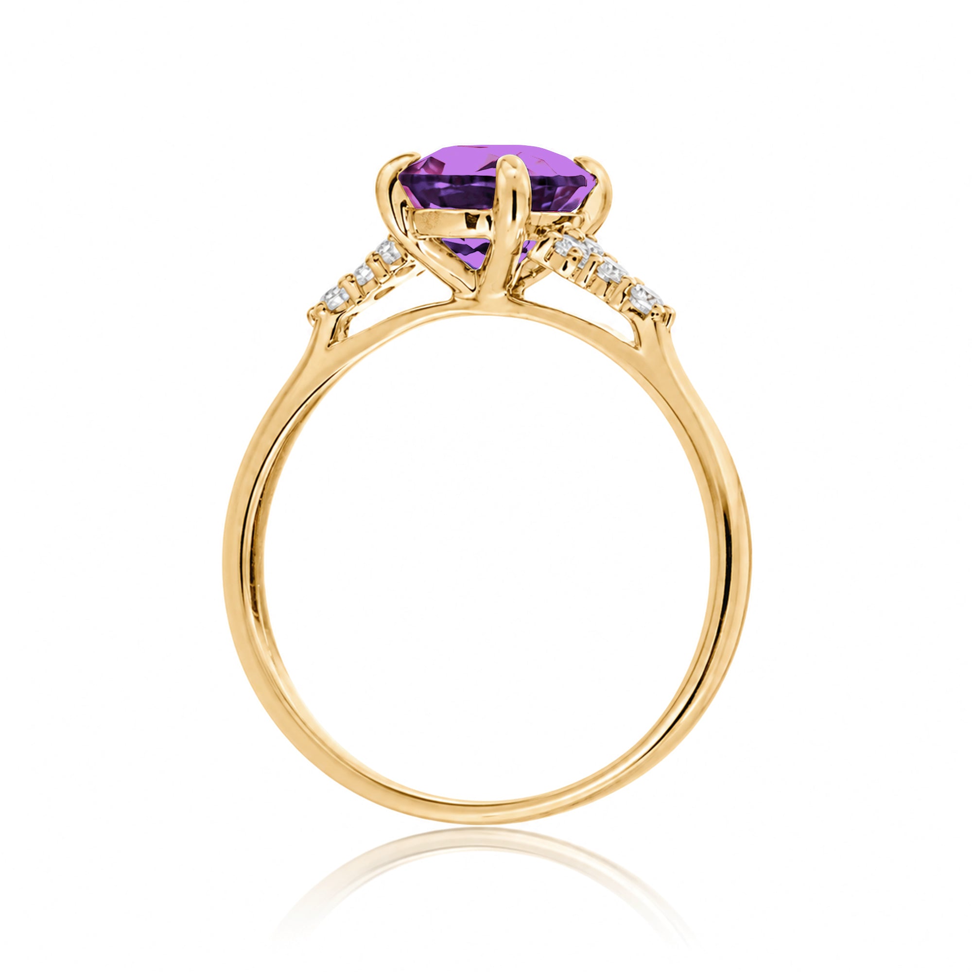 The Chloe Oval Cut Amethyst Ring