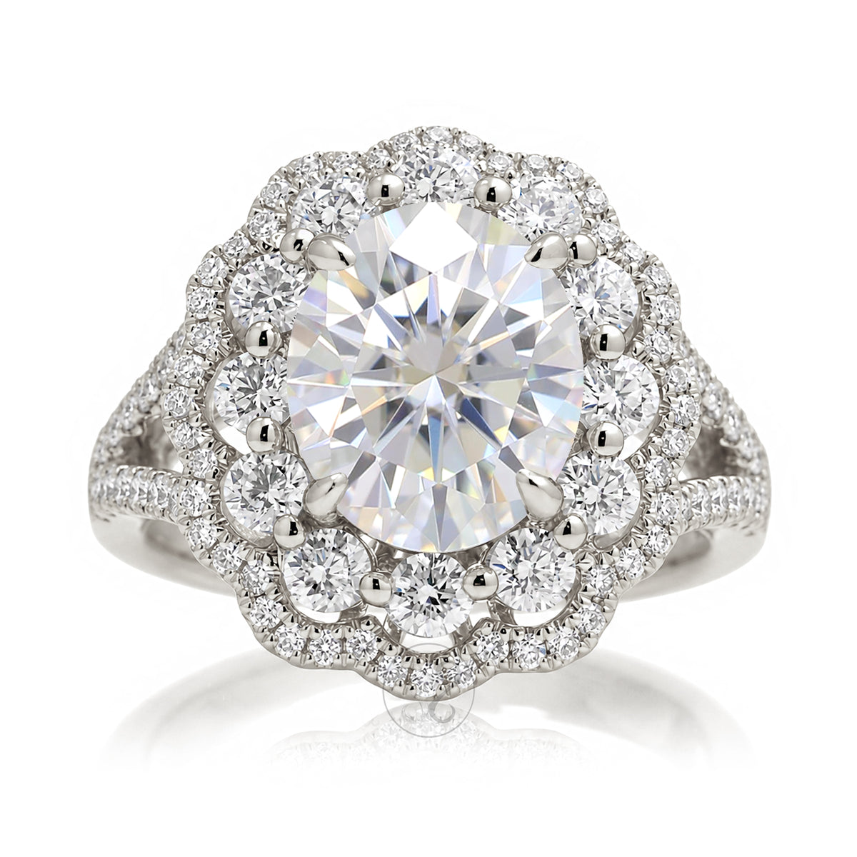 The Constance Oval Moissanite Ring