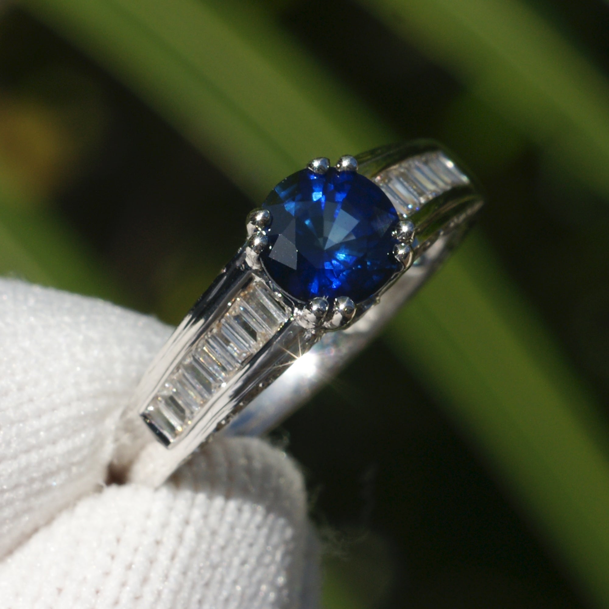 The Doheny Round Sapphire Ring