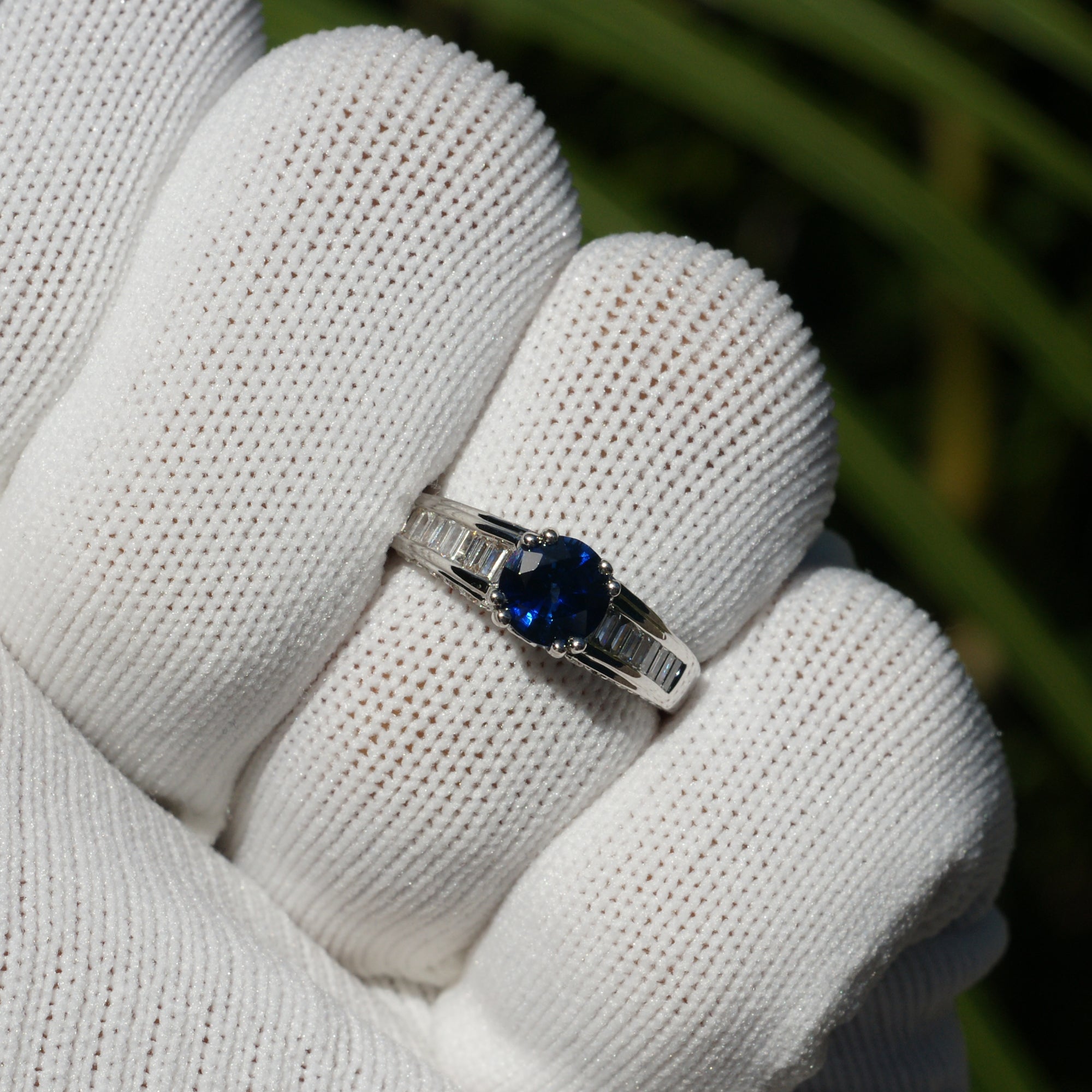 The Doheny Round Sapphire Ring