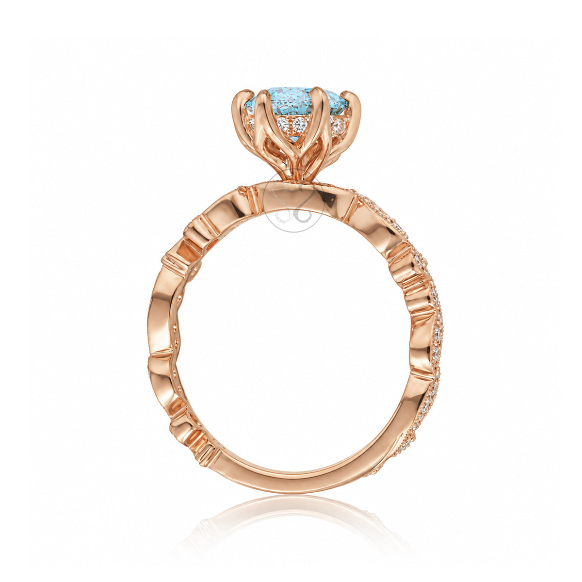 The Elara Marquise Aquamarine Ring
