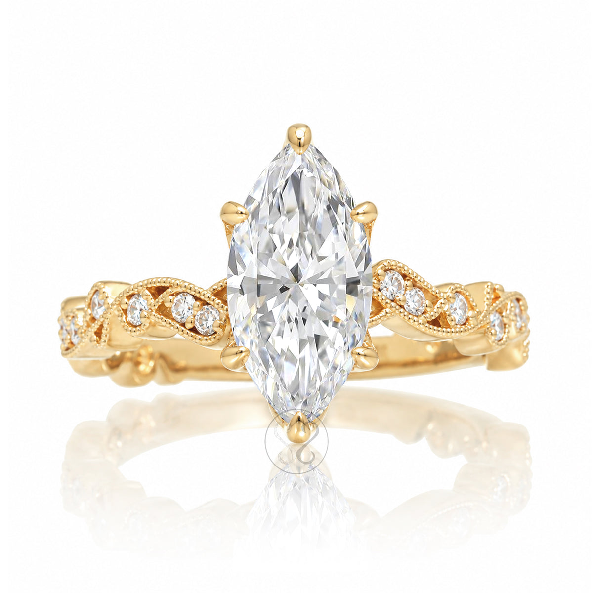 The Elara Marquise Diamond Ring
