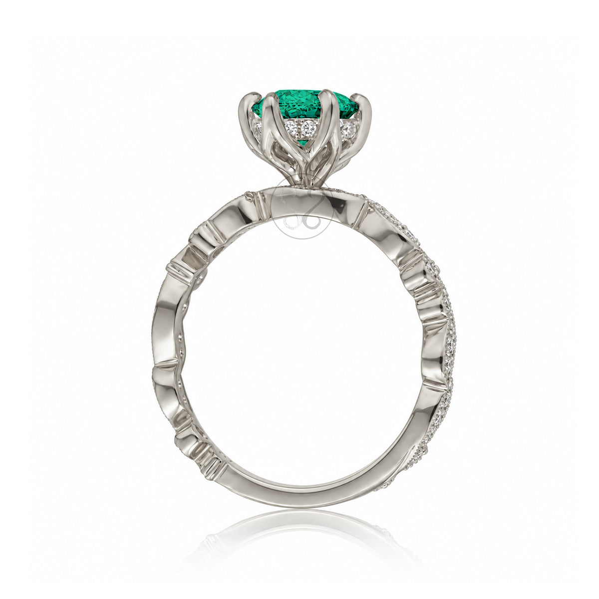 The Elara Marquise Emerald Ring