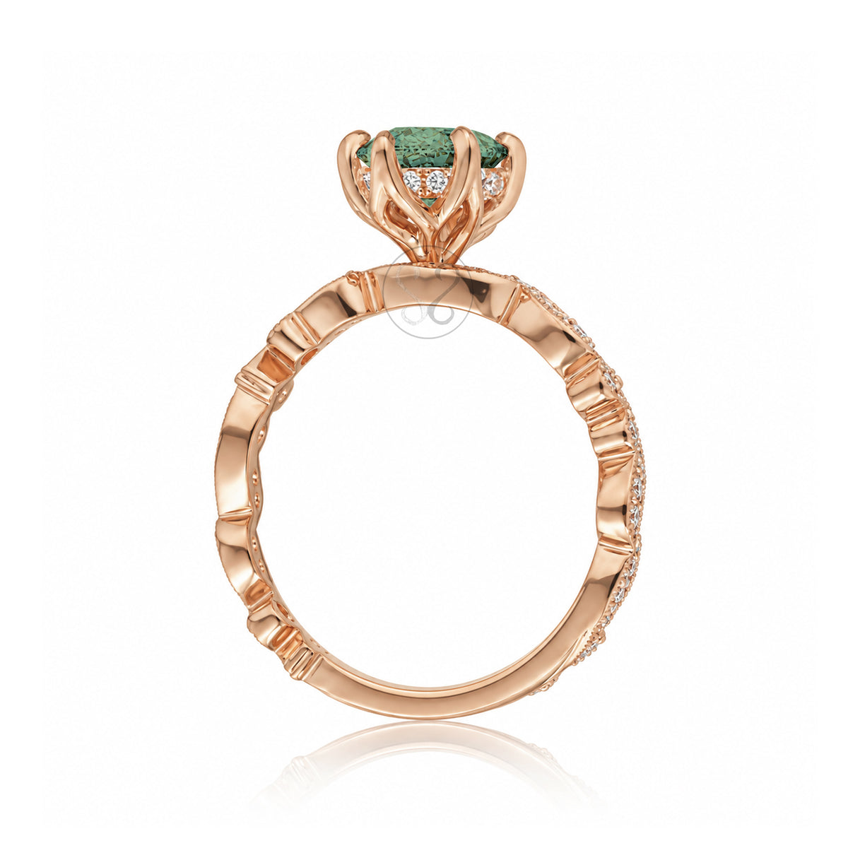 The Elara Marquise Green Sapphire Ring