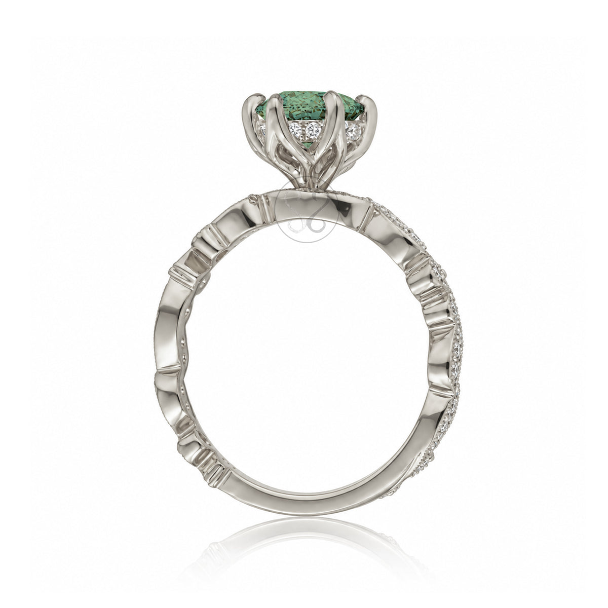 The Elara Marquise Green Sapphire Ring
