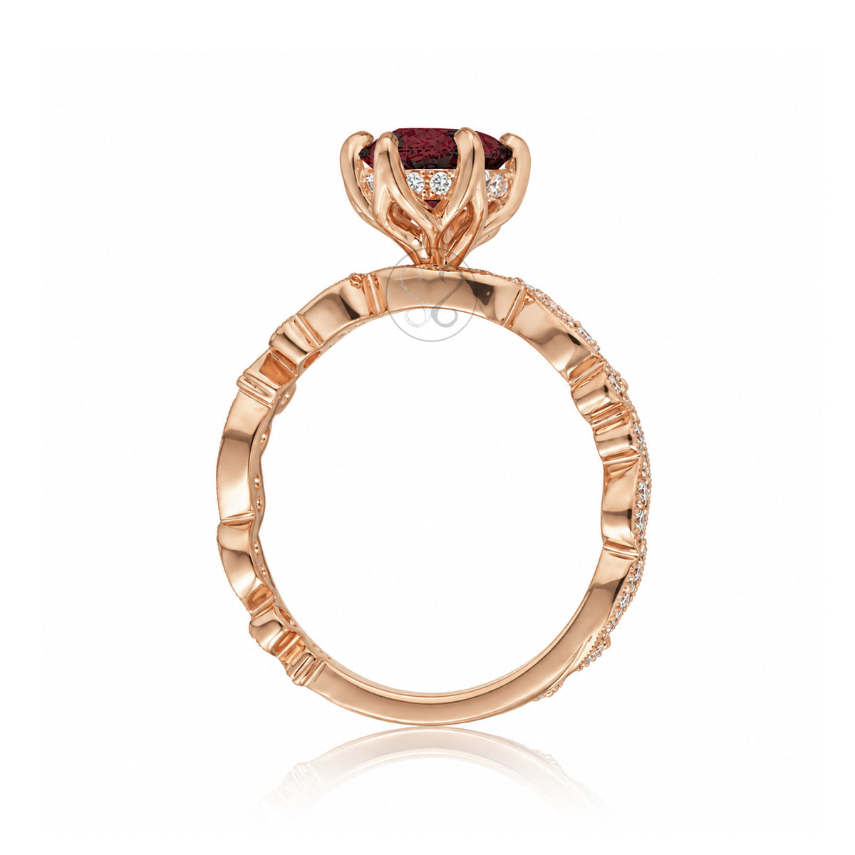 The Elara Marquise Ruby Ring