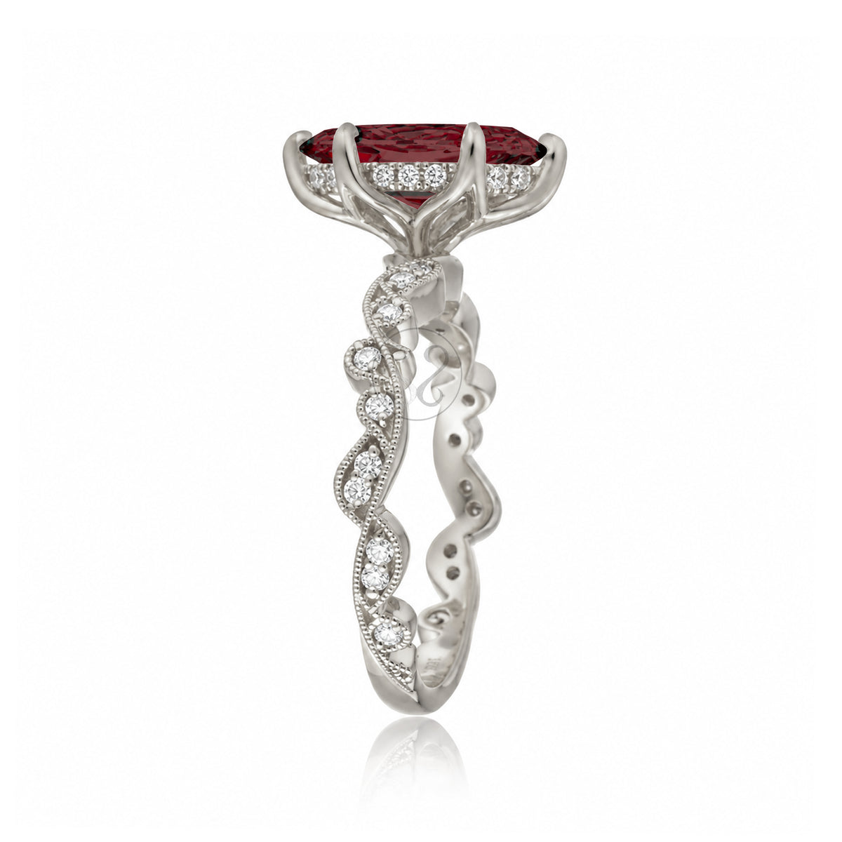 The Elara Marquise Ruby Ring
