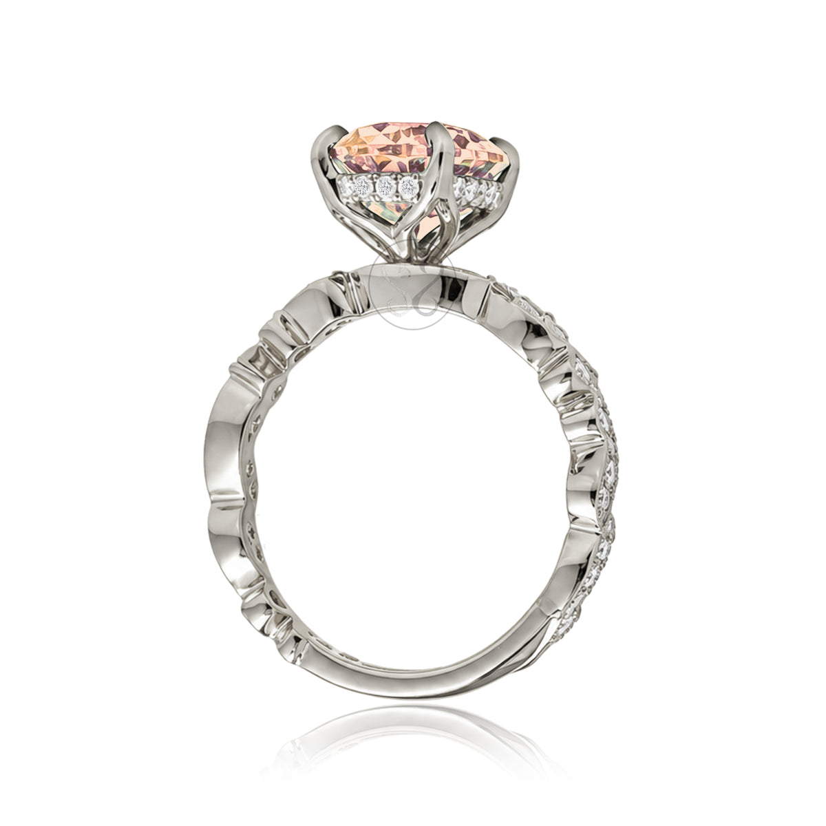 The Elara Oval Morganite Ring