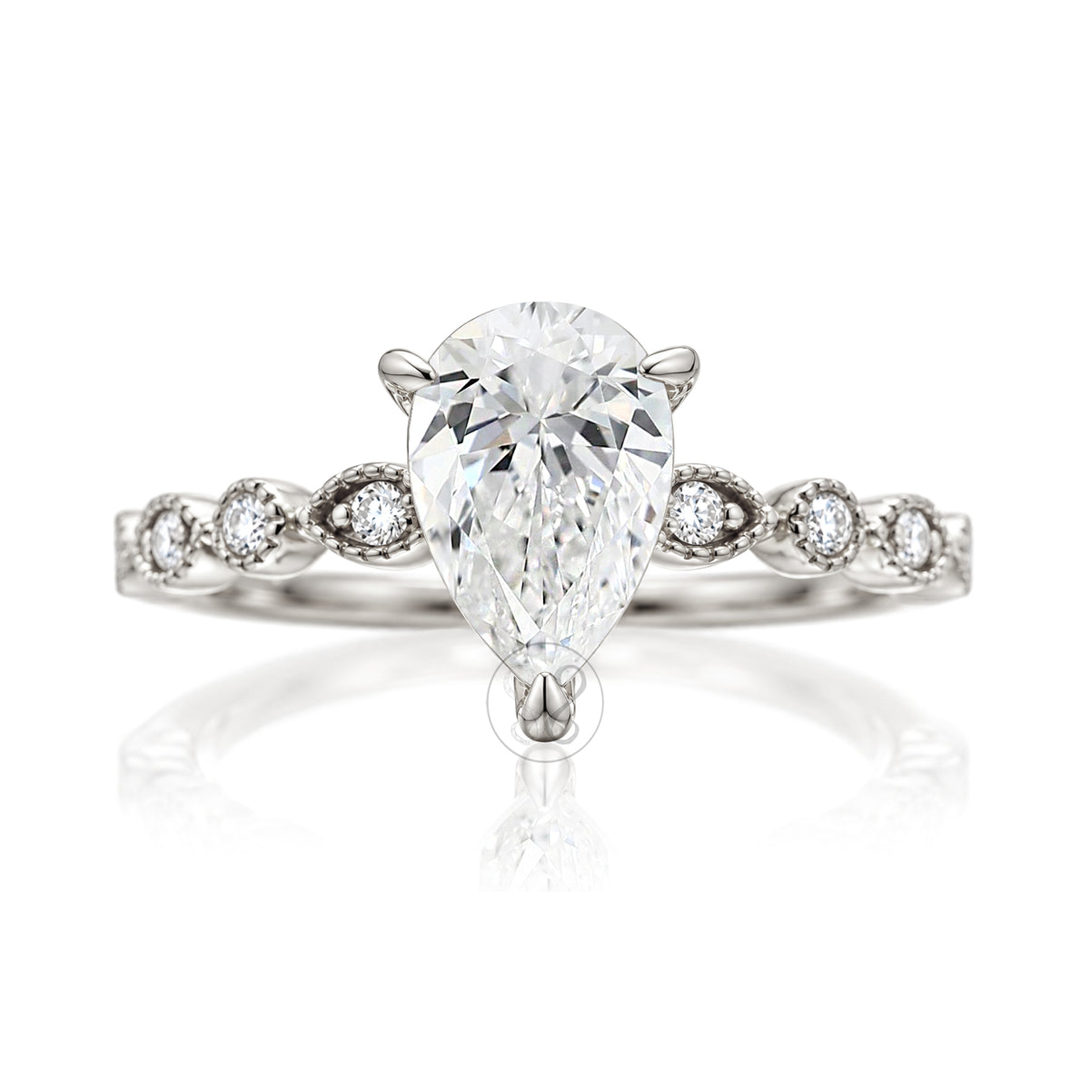 The Ivy Pear Diamond Ring