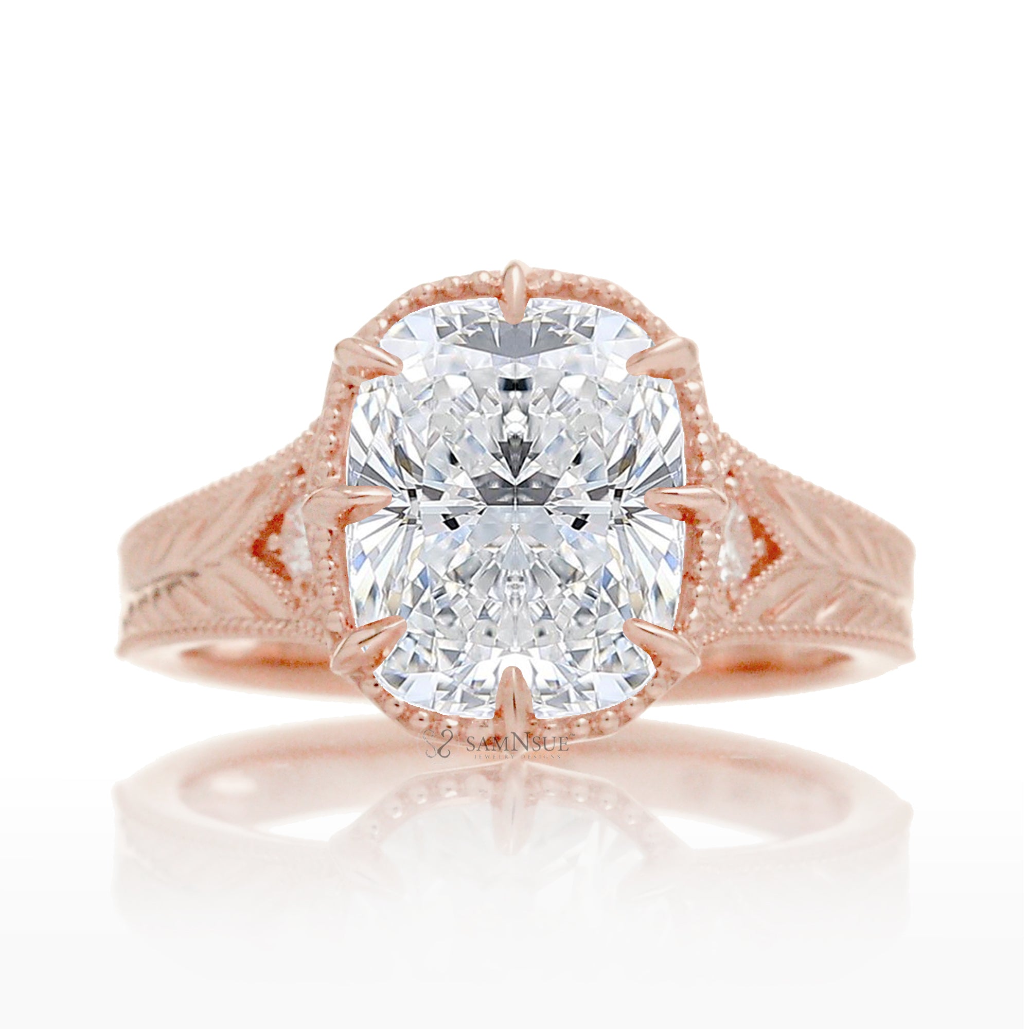 The Kelcey Cushion Cut Diamond Ring
