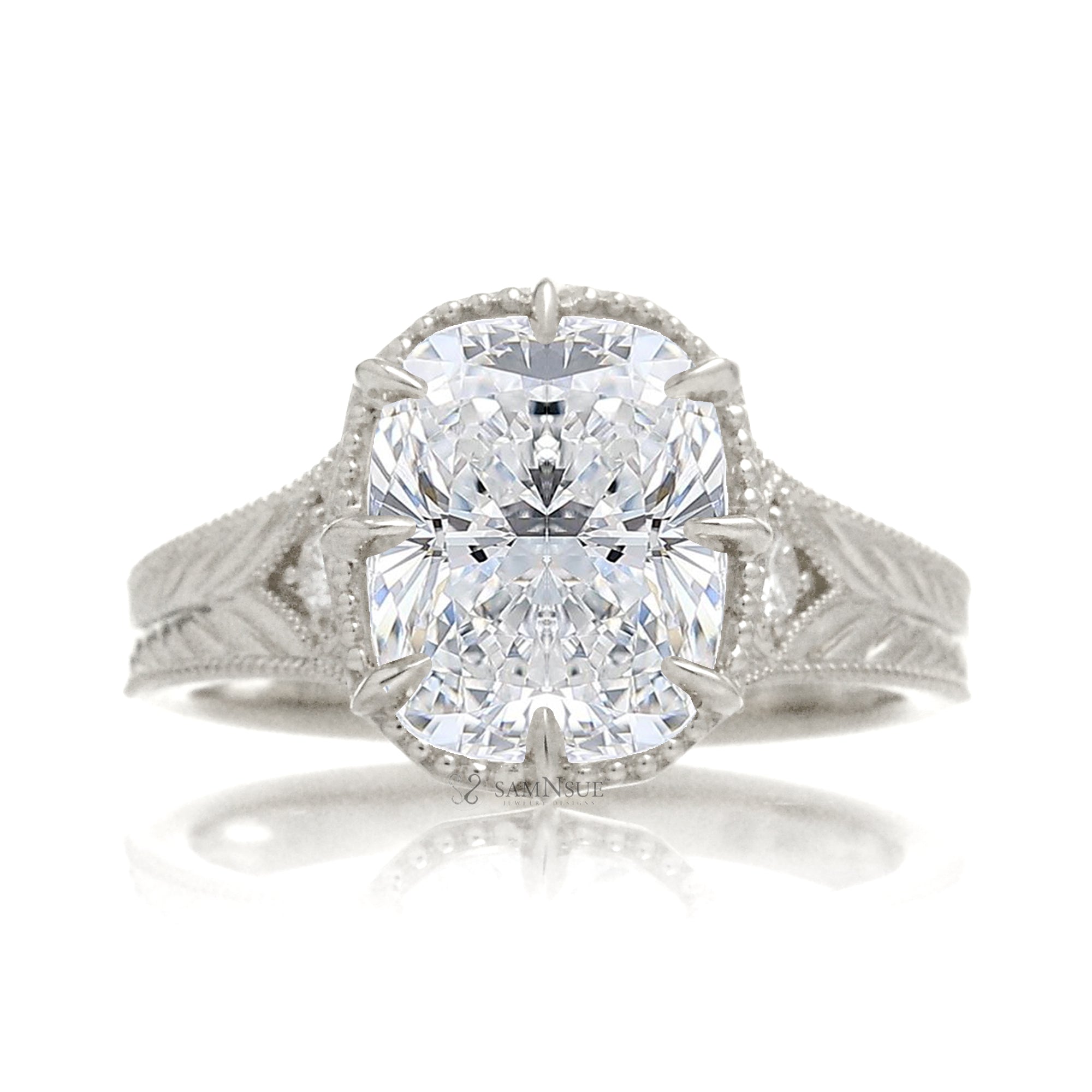 The Kelcey Cushion Cut Diamond Ring