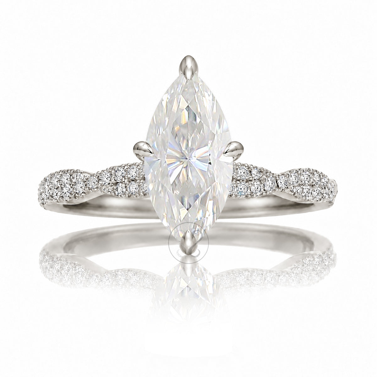 The Seraphina Marquise Moissanite Ring