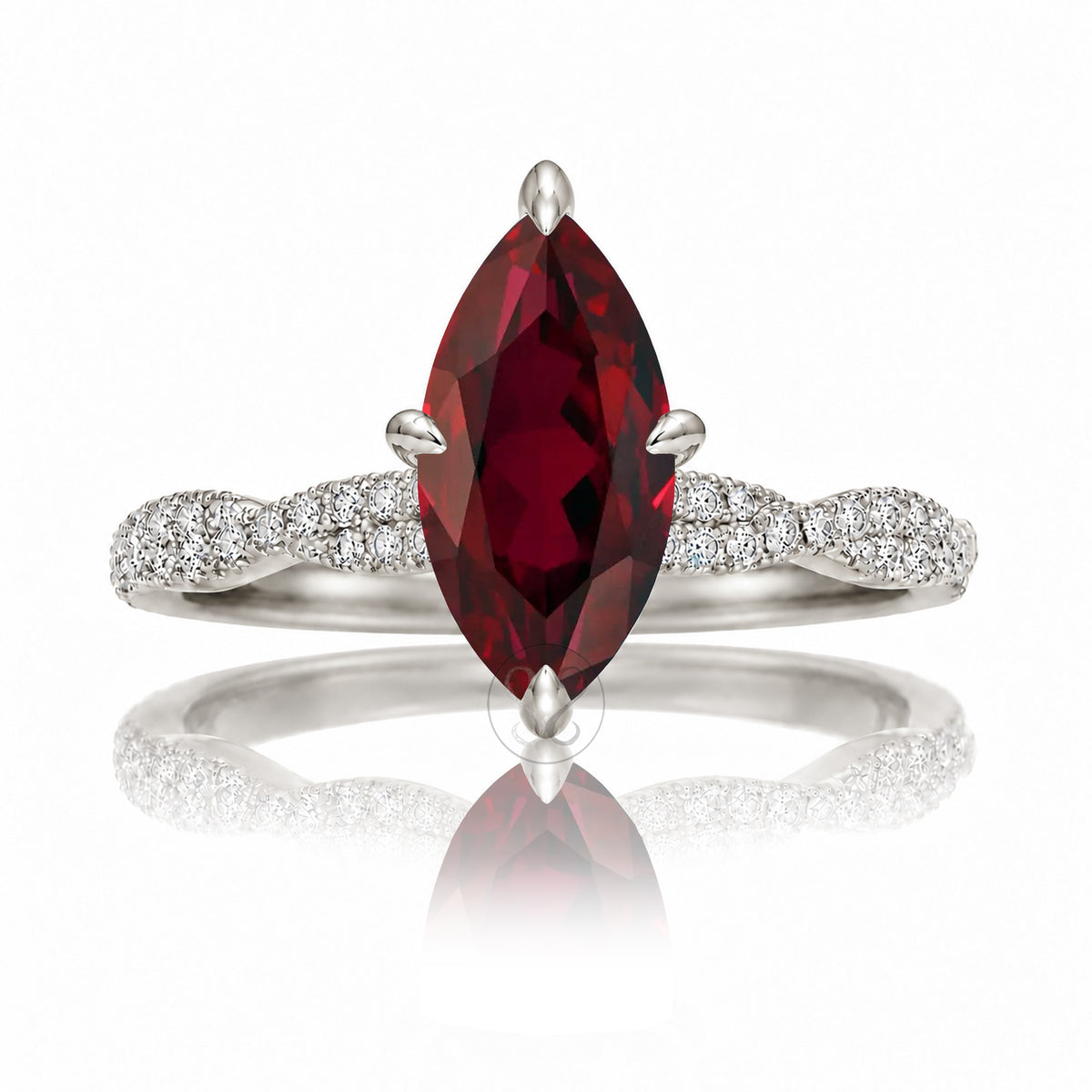 The Seraphina Marquise Ruby Ring