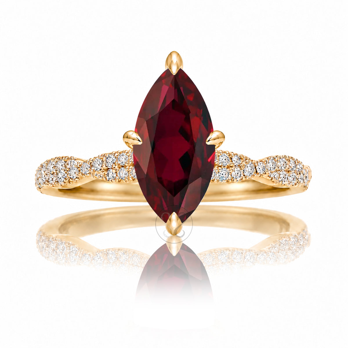 The Seraphina Marquise Ruby Ring