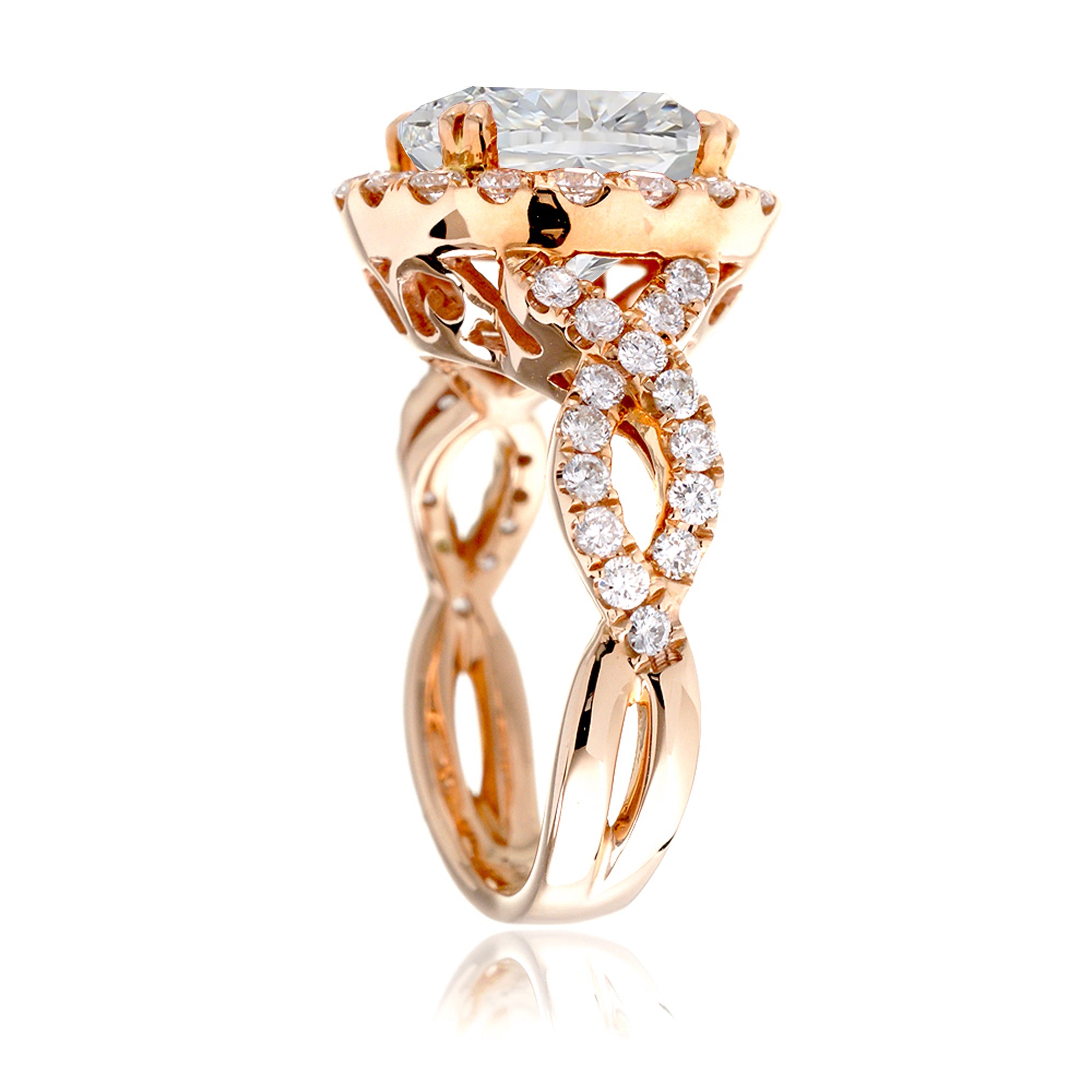 The Shelly Round Moissanite Ring