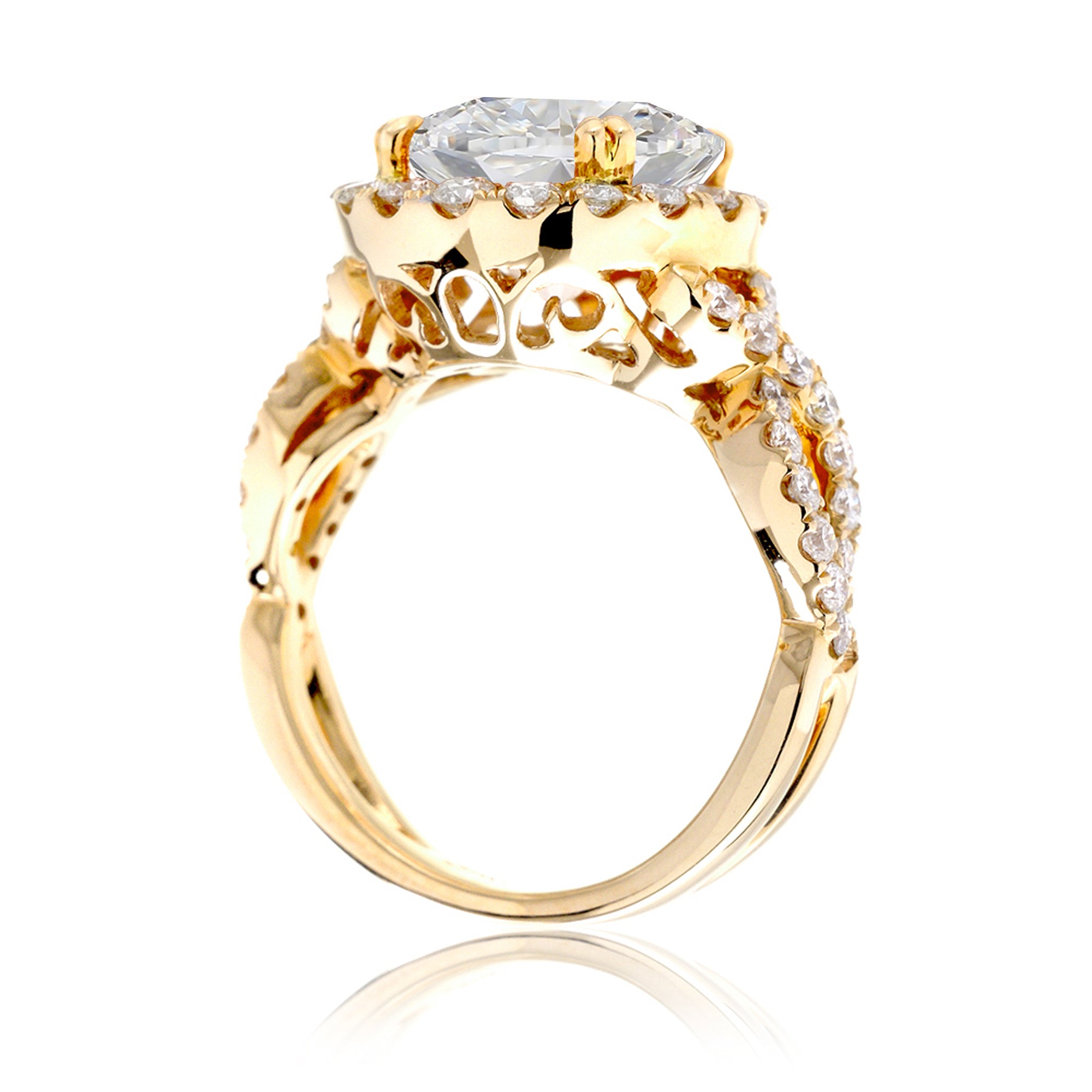 The Shelly Round Moissanite Ring